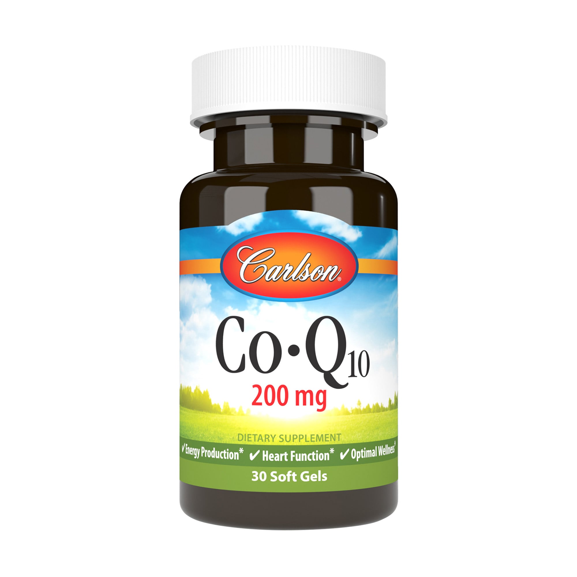 Коензим Q10 Carlson Labs CoQ10, 200 мг, 30 гелевих капсул
